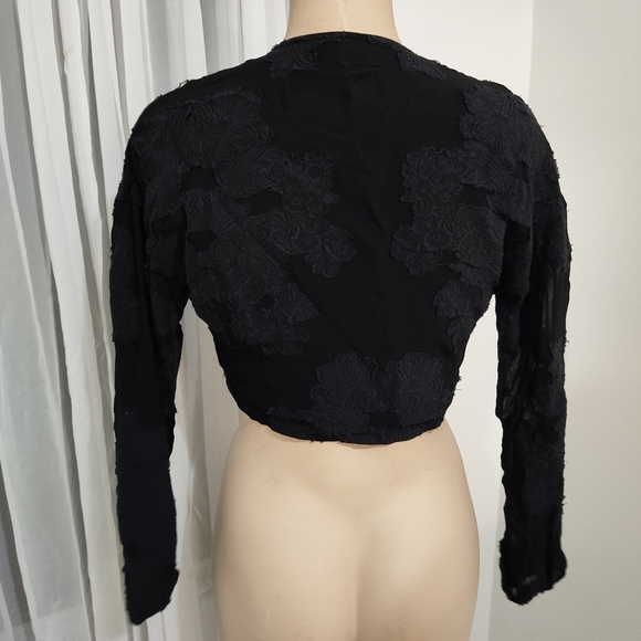 ARITZIA Wilfred Tie Front Blouse Size XS - Picture 4 of 7